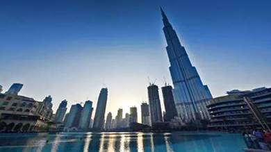  برج خليفة أطول برج في العالم في وسط دبي